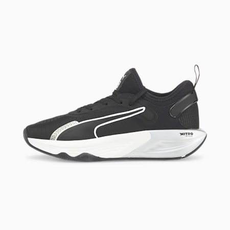 PWR XX NITRO Trainingsschuhe für Damen, Puma Black-Puma White-Metallic Silver, small