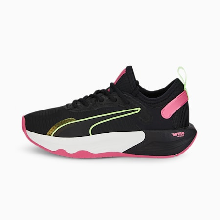 حذاء التدريب للنساء PWR XX NITRO™, Puma Black-Sunset Pink-Fizzy Apple, small-DFA