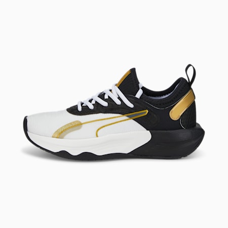 PWR XX NITRO Trainingsschuhe für Damen, Puma White-Puma Black-Puma Team Gold, small