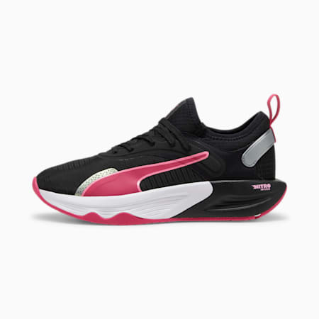 Sepatu Latihan Wanita PWR XX NITRO, PUMA Black-Garnet Rose-Fast Pink, small-IDN