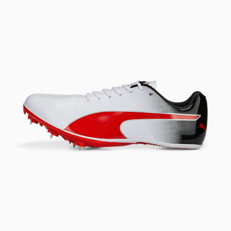 evoSPEED Sprint 14 Track and Field Shoes, PUMA White-PUMA Black-PUMA Red, small