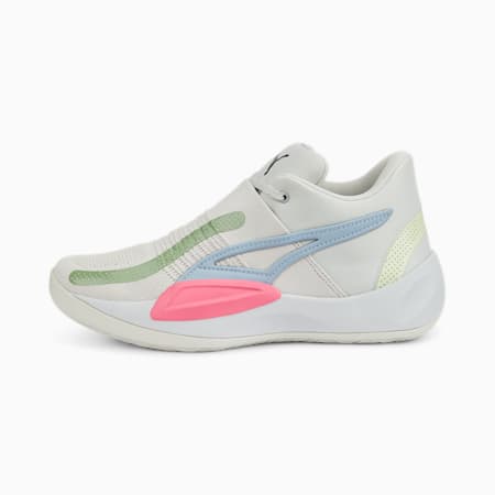 Buty koszykarskie Rise Nitro, Glacier Gray-Sunset Pink, small