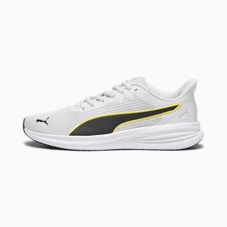 Transport Modern Running Shoes, Feather Gray-Yellow Blaze-PUMA Black, small-PHL