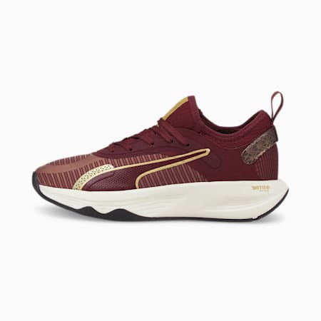 حذاء التدريب للنساء PWR XX NITRO™ Deco Glam, Aubergine-Puma Team Gold, small-DFA