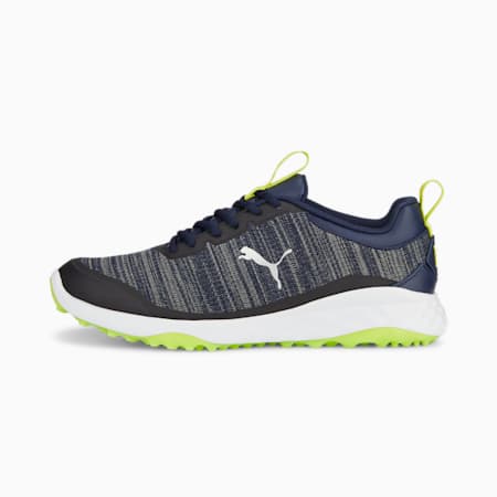 FUSION Pro Golf Shoes Men, PUMA Navy-PUMA Silver-Lime Smash, small-SEA