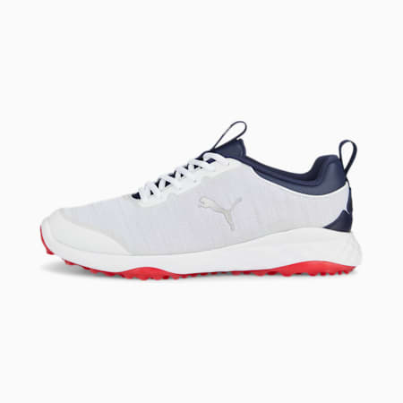 Chaussures de golf FUSION Pro Homme, PUMA White-PUMA Navy-For All Time Red, small