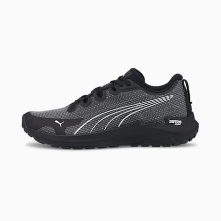 Fast-Trac NITRO Running Shoes Men, Puma Black-Metallic Silver, small-AUS