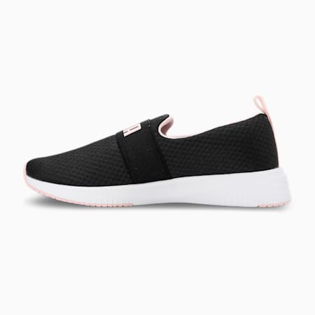 Flyer Flex Strap  Running Shoes, Puma Black-Chalk Pink, small-IND