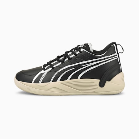 TRC Blaze Court Joshua Vides Basketball Shoes, Puma Black-Puma White, small-AUS