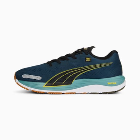 PUMA x FIRST MILE Velocity NITRO 2 Laufschuhe Herren, Dark Night-Fresh Pear, small