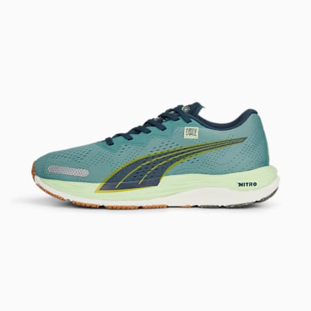 รองเท้าวิ่งผู้หญิง PUMA x FIRST MILE Velocity NITRO 2, Adriatic-Dark Night-Fresh Pear, small-THA