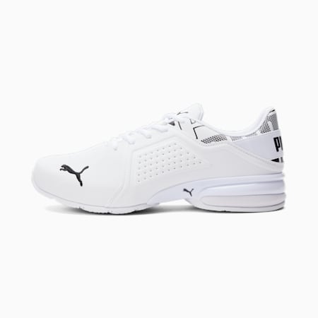 รองเท้าวิ่งผู้ชาย Viz Runner Repeat, Puma White-Puma Black, small-THA