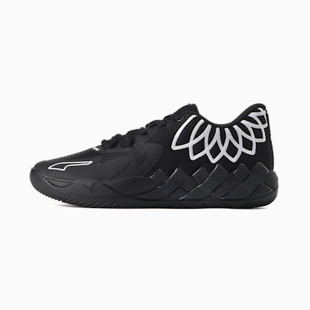 MB.01 Lo Basketball Shoes - Youth 8-16 years, PUMA Black-PUMA Black, small-AUS