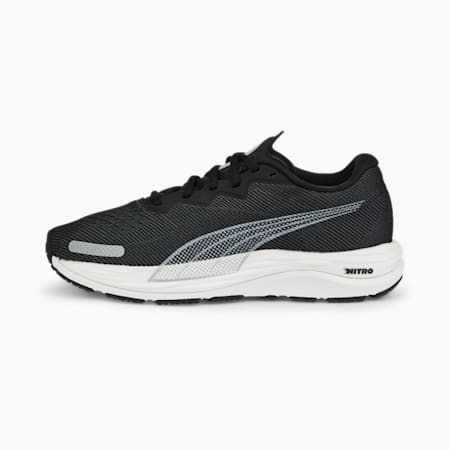Scarpa da running Velocity NITRO 2 Wide da donna, Puma Black-Metallic Silver, small