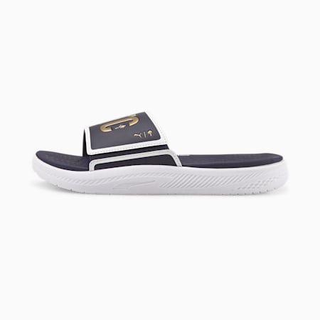 Claquettes de golf PUMA x Palm Tree Crew, Navy Blazer-Puma Team Gold, small