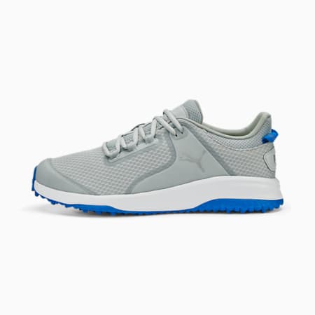 Fusion Grip Golf Shoes Men, Flat Light Gray-PUMA Silver-PUMA Team Royal, small