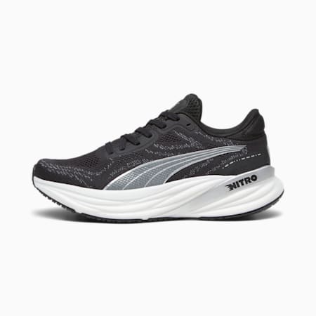 Magnify NITRO 2 Women's Running Shoes, PUMA Black-PUMA White-PUMA Silver, small-AUS