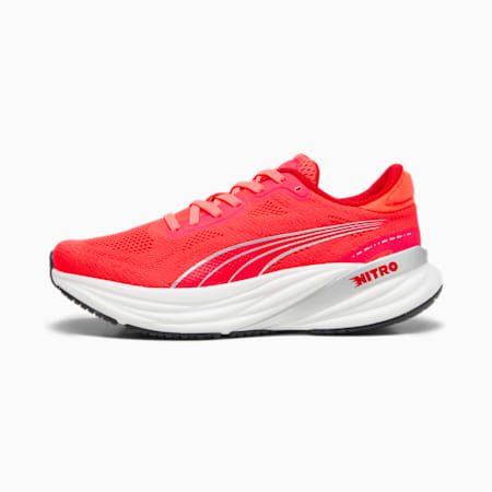 Magnify NITRO 2 Women's Running Shoes, Fire Orchid-For All Time Red, small-AUS