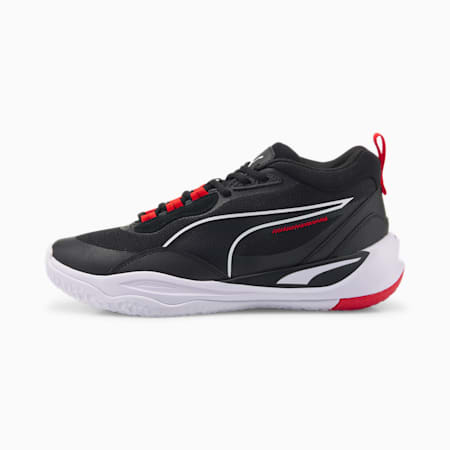 Black puma basketball shoes deals