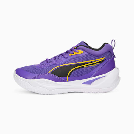 Playmaker Pro Basketball Shoes Youth, Prism Violet-Spectra Yellow, small-AUS