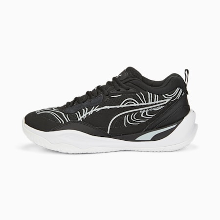 Playmaker Pro Lava Basketball Shoes, Puma Black-Quarry, small-AUS