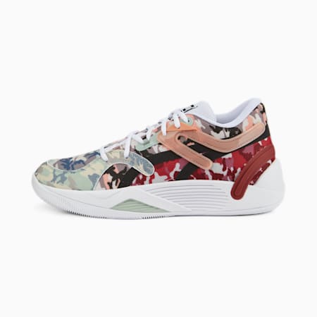 TRC Blaze Court Camo Basketball Shoes, Muted Clay-Jadeite, small-AUS