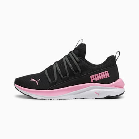 Sepatu Lari Wanita Soft ride One4all, PUMA Black-PUMA White-Fast Pink, small-IDN