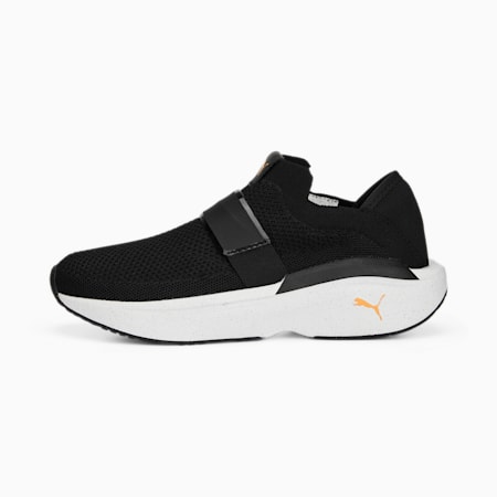 Enlighten Strap Training Shoes Women, PUMA Black-Clementine, small-PHL