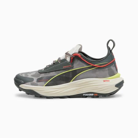 Scarpe da trail running Voyage NITRO™ 3 da donna, Mineral Gray-Active Red-Lime Pow, small