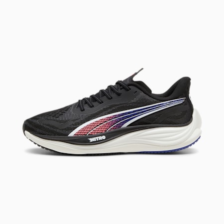 Velocity NITRO™ 3 Men's Running Shoes, PUMA Black-Sunset Glow-Lapis Lazuli, small-IDN