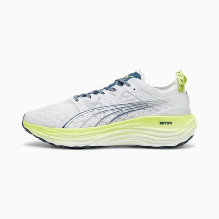 ForeverRun NITRO Men's Running Shoes, PUMA White-Ocean Tropic-Lime Pow, small