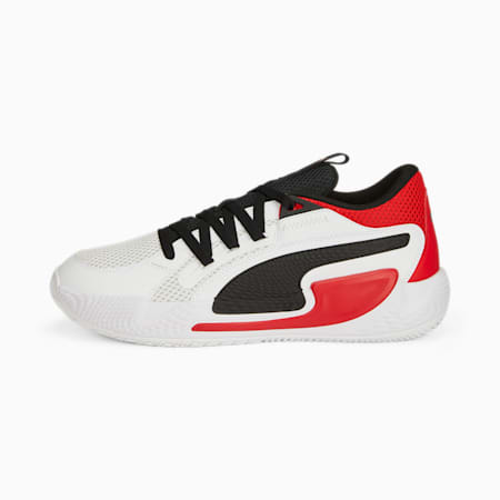 Court Rider Chaos Basketball Shoes, PUMA White-For All Time Red, small-THA
