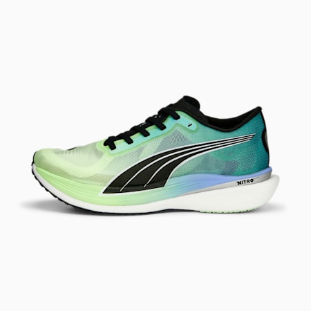 Deviate NITRO Elite 2 Women's Running Shoes, Fizzy Lime-Royal Sapphire-PUMA Black, small-AUS