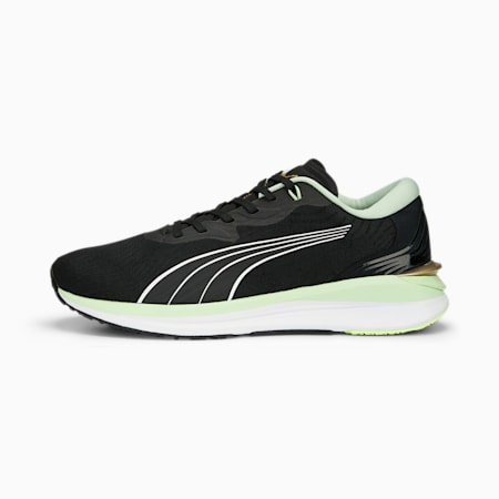 รองเท้าวิ่งผู้ชาย Electrify NITRO 2 Run 75, PUMA Black-Light Mint-PUMA Gold, small-THA