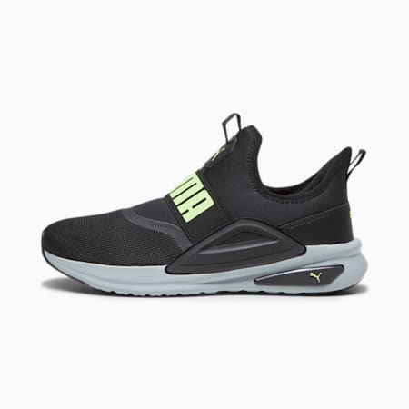 Sepatu Slip-On Softride Enzo Evo, PUMA Black-Speed Green-Cool Mid Gray, small-IDN