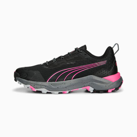 Obstruct ProFoam Bold Running Shoes, PUMA Black-Ravish-Cool Dark Gray, small