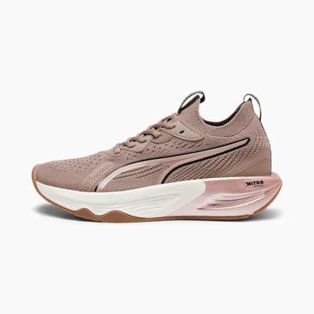 Sepatu Training Wanita PWR XX NITRO Luxe, Dark Clove-PUMA Black-Rose Gold, small-IDN