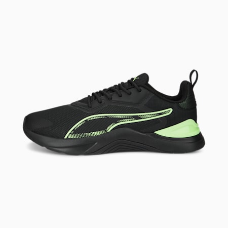 Chaussures de running Infusion, PUMA Black-Fizzy Lime, small-DFA