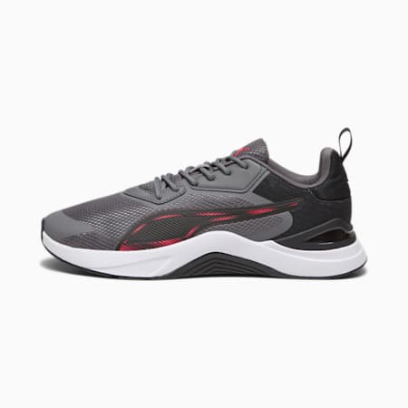 Infusion Unisex Training Shoes, Cool Dark Gray-PUMA Black-Fire Orchid-PUMA White, small-AUS
