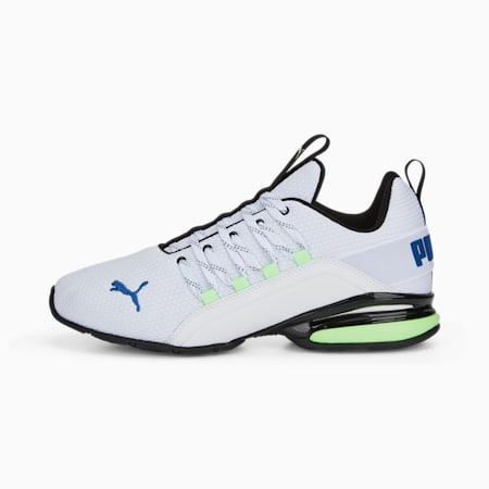 Zapatillas de running para hombre Axelion Refresh, PUMA White-Fizzy Lime-Clyde Royal, small