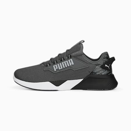 Retaliate 2 Camo Unisex Running Shoes, Cool Dark Gray-PUMA Black-Cool Mid Gray, small-AUS