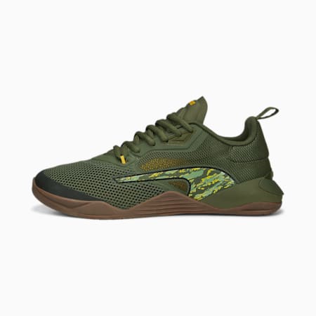 Fuse 2.0 Tiger Camo Men's Training Shoes, Green Moss-Fresh Pear-PUMA Black, small-AUS