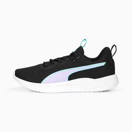 Resolve Modern Weave Running Shoes, PUMA Black-Vivid Violet-Electric Peppermint, small-DFA