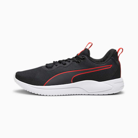 Sepatu Lari Resolve Modern Weave, Puma Black-For All Time Red-Neon Sun, small-IDN