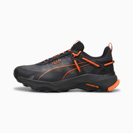 Ontdek NITRO GORE-TEX wandelschoenen voor heren, PUMA Black-Flat Dark Gray-Flame Flicker, small