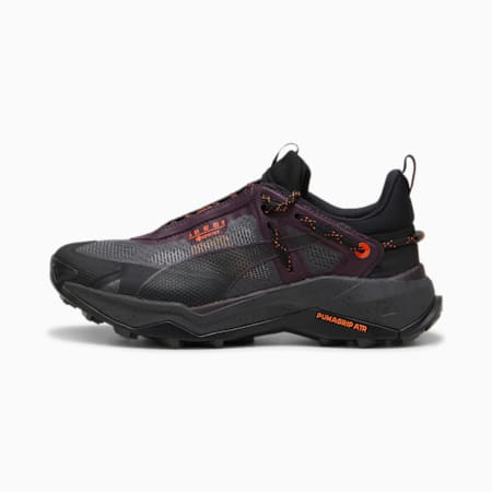 Explore NITRO GORE-TEX Hiking Shoes Women, PUMA Black-Midnight Plum-Flame Flicker, small