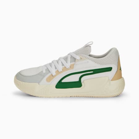 Court Rider Chaos Slash Unisex Basketball Shoes, PUMA White-Archive Green, small-AUS