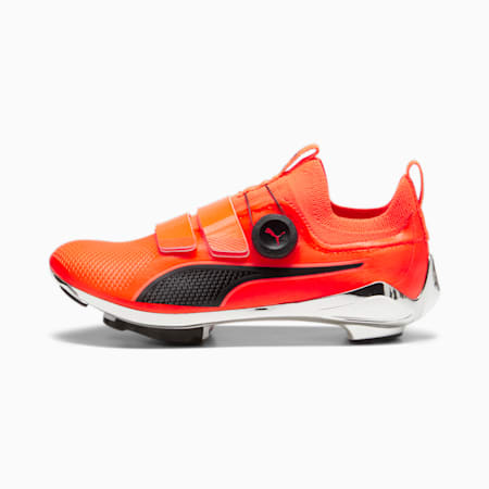 PWR Spin Indoor Cycling Shoes, Ultra Orange-PUMA Black, small