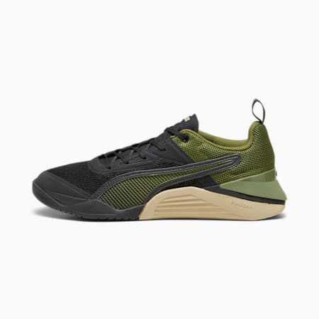 Fuse 3.0 Men's Training Shoes, PUMA Black-Cool Dark Gray-Olive Green-Putty, small