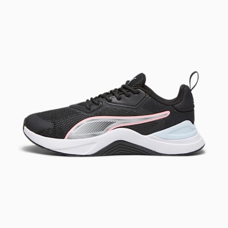 Infusion Training Shoes Women, PUMA Black-Icy Blue-Koral Ice, small-IDN